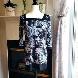 White House Black Market Paisley Print Dress